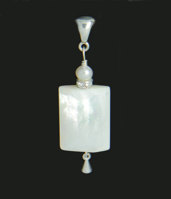 Mother of Pearl - seventh chakra pendant