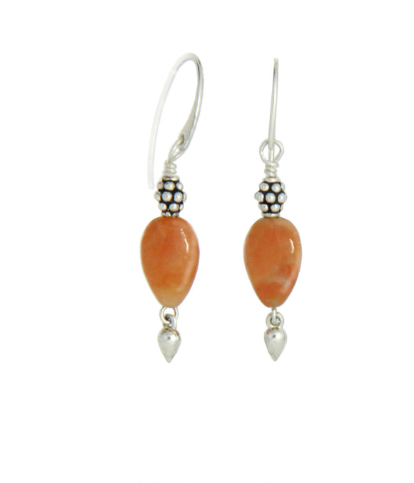 Orange Calcite Earrings for Sacral Chakra