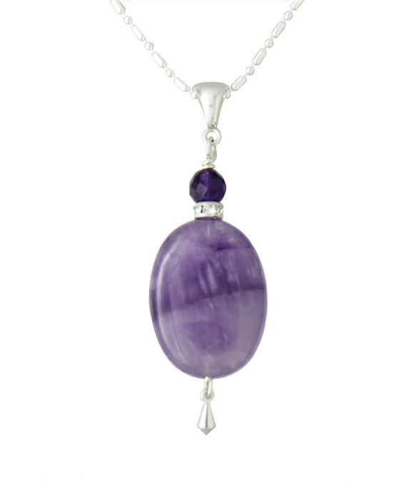 Dogtooth Amethyst - seventh chakra necklace