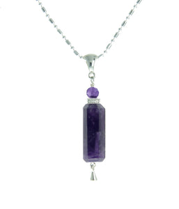 Amethyst Necklace for Crown Chakra