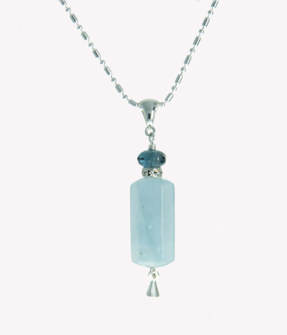 Aquamarine Necklace for Throat Chakra