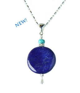Lapis Lazuli and Turquoise Necklace for Third Eye Chakra