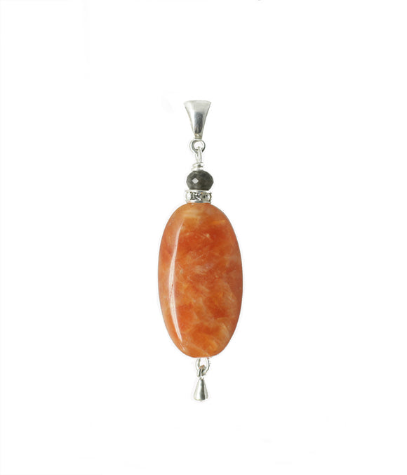 Orange Calcite Necklace - Sacral chakra pendant