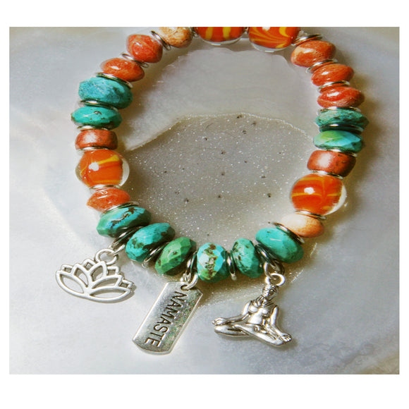 NAMASTE TURQUOISE BRACELET