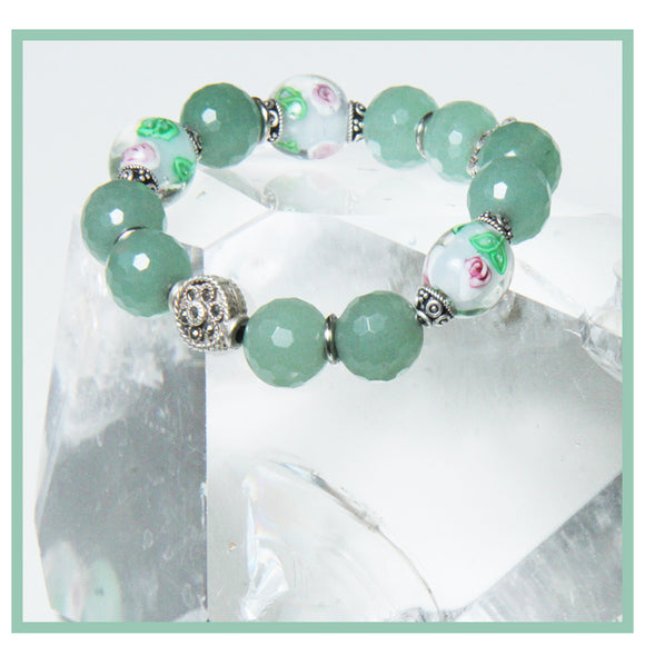 SOFTLY GREEN BRACELET FOR HEART CHAKRA