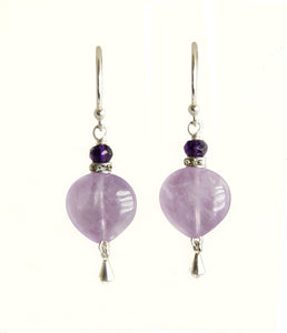 Cape Amethyst Earrings for Crown Chakra