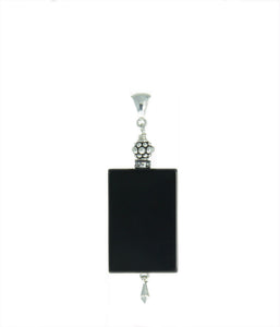 Black Onyx Pendant for Root Chakra