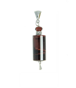 Red Tiger Eye Pendant - root chakra pendant