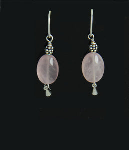 Rose Quartz Earrings for Heart Chakra