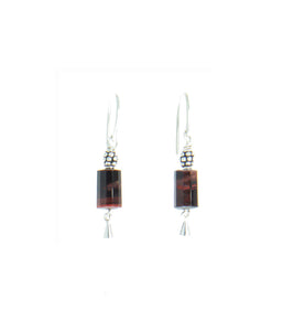 Red Tiger Eye Earrings - root chakra earrings